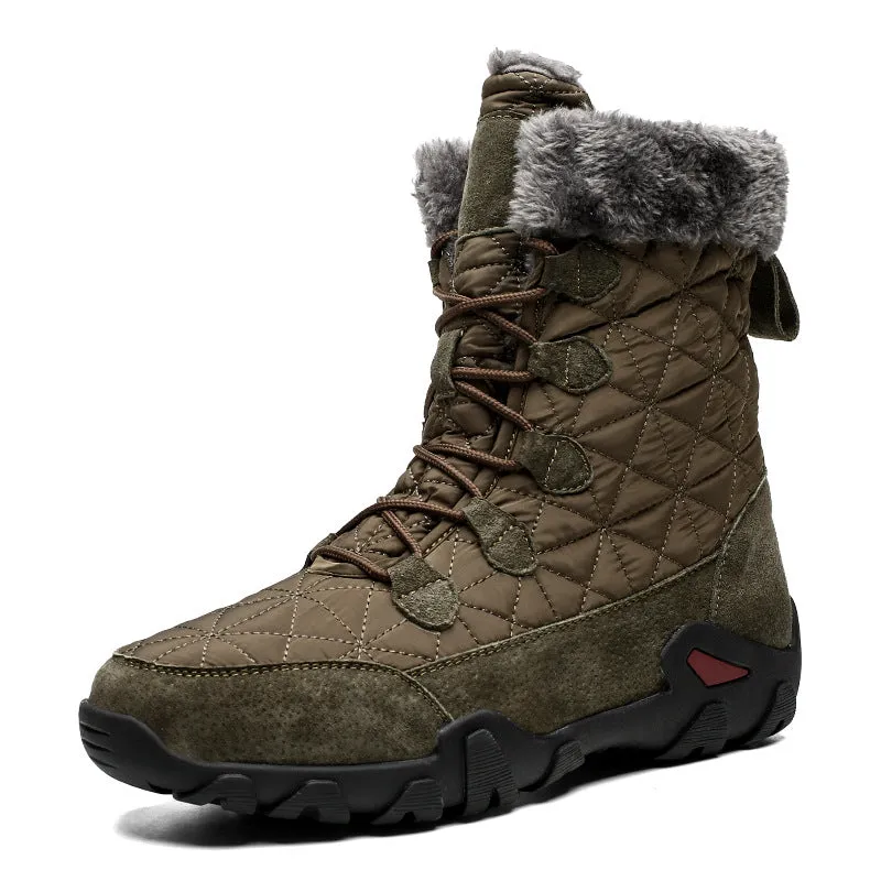 Snow Boots Men's Winter Warmth And Velvet Thickened Outdoor Casual Shoes