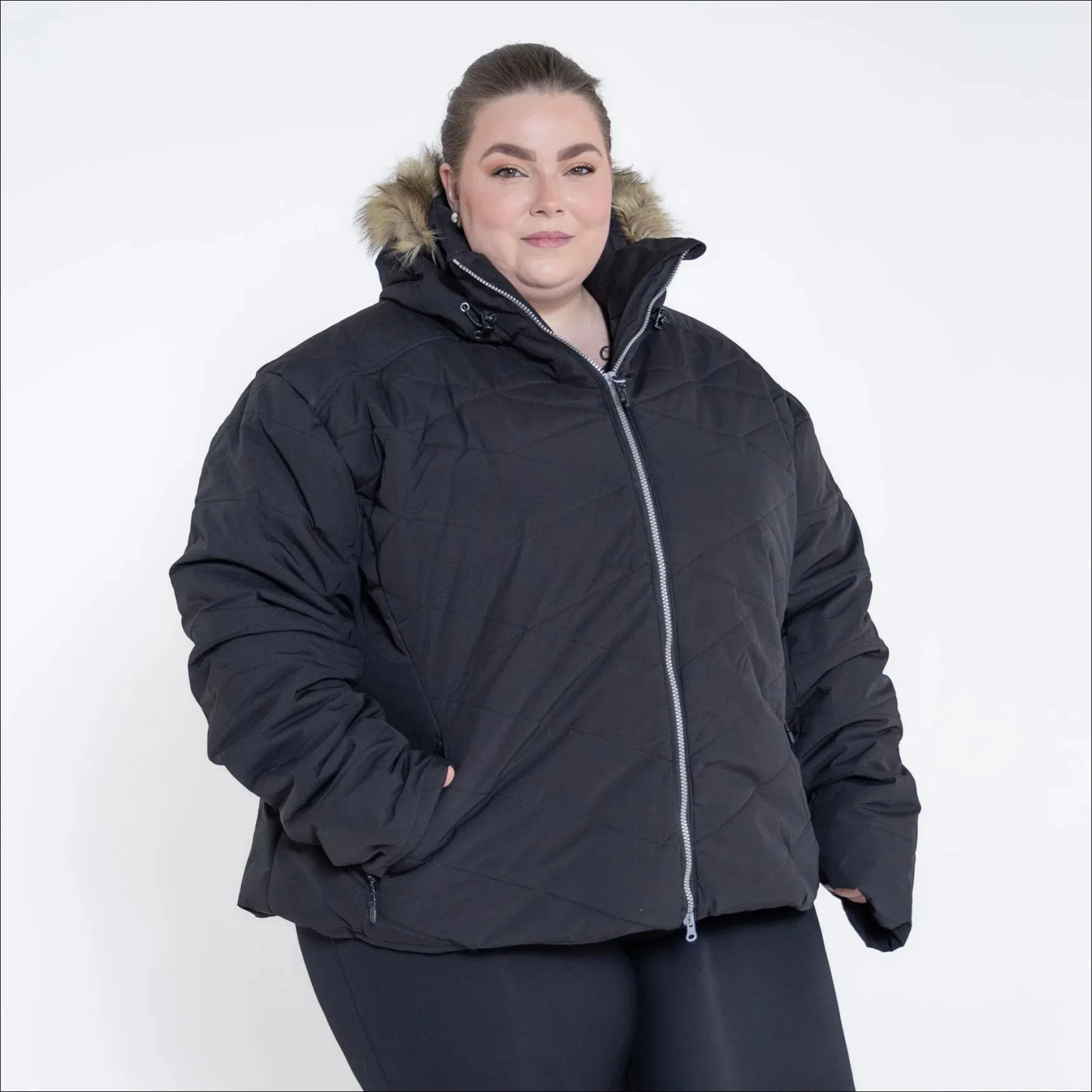 Snow Country Outerwear Womens Plus Size 1X-6X Vail Ski Coat Jacket