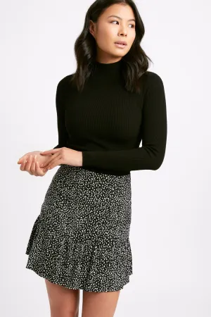 Snow Leopard Mini Skirt