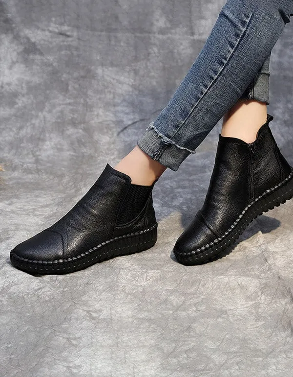 Soft Sole Comfortable Leather Retro Boots