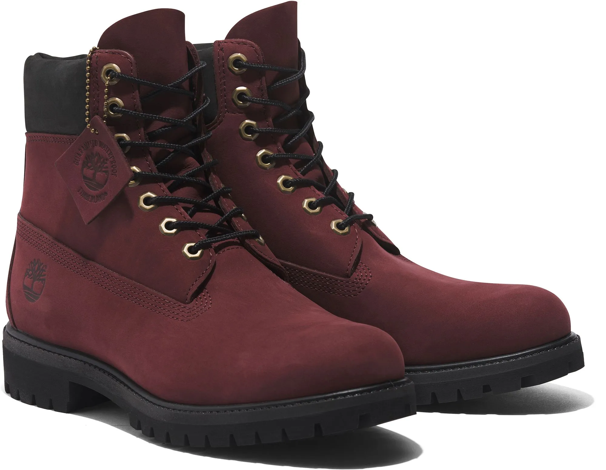 TIMBERLAND PREMIUM 6 IN WATERPROOF BOOT Men’s - BURGUNDY NUBUCK C60