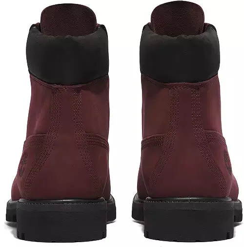 TIMBERLAND PREMIUM 6 IN WATERPROOF BOOT Men’s - BURGUNDY NUBUCK C60