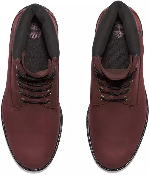 TIMBERLAND PREMIUM 6 IN WATERPROOF BOOT Men’s - BURGUNDY NUBUCK C60