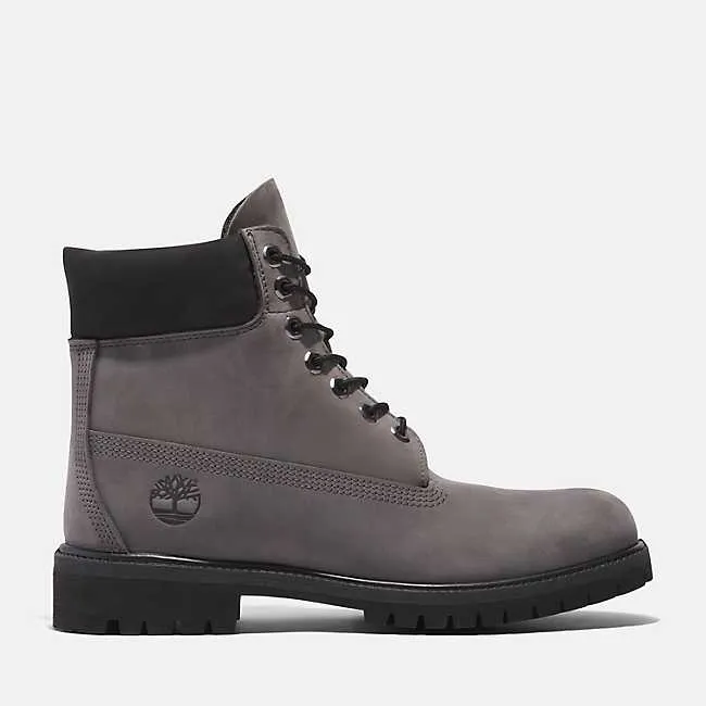 TIMBERLAND PREMIUM 6 IN WATERPROOF BOOT Men’s - MEDIUM GREY NUBUCK