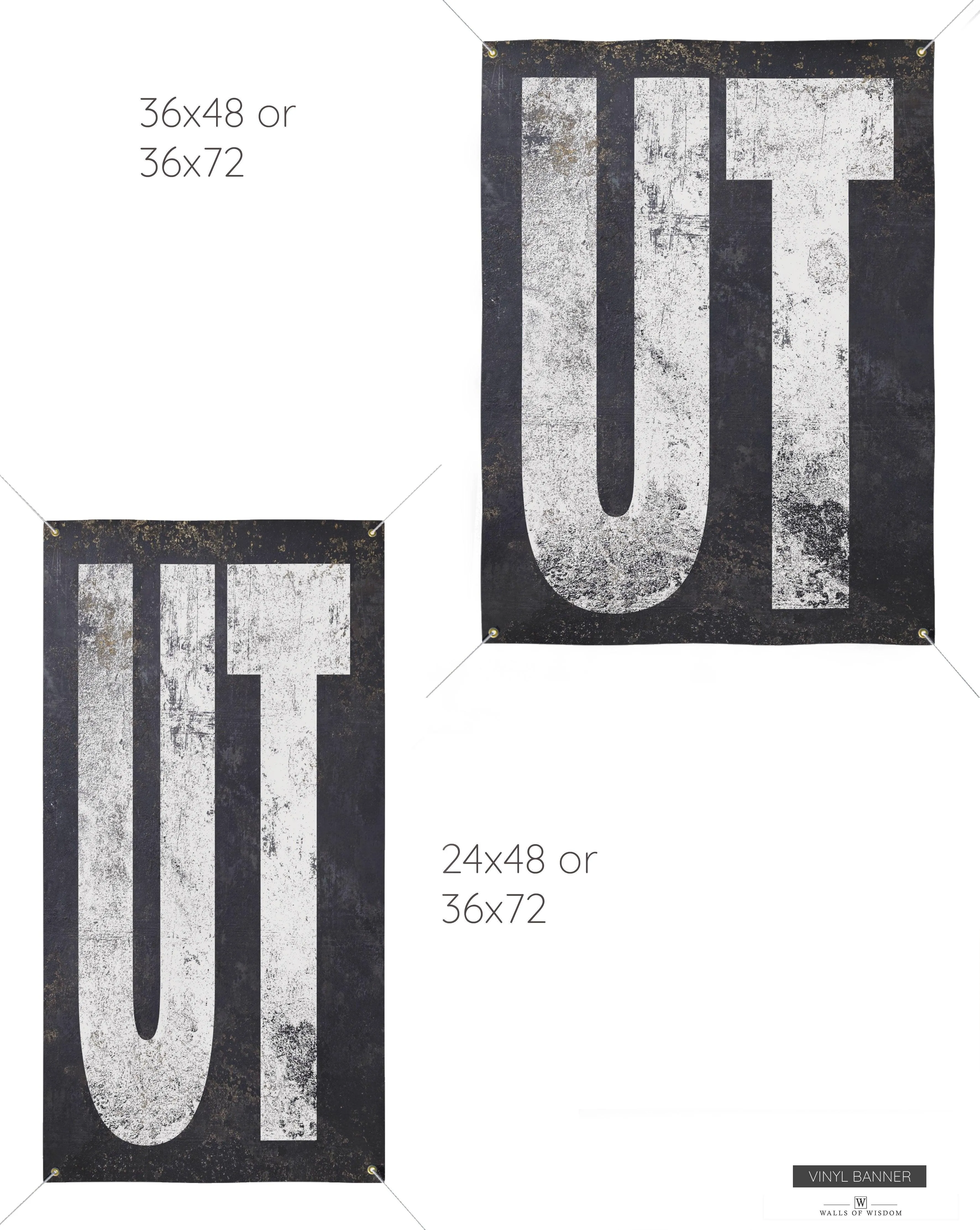 Utah's Natural Splendor: Rugged Outdoor Vinyl Banner Outdoor Patio Sign