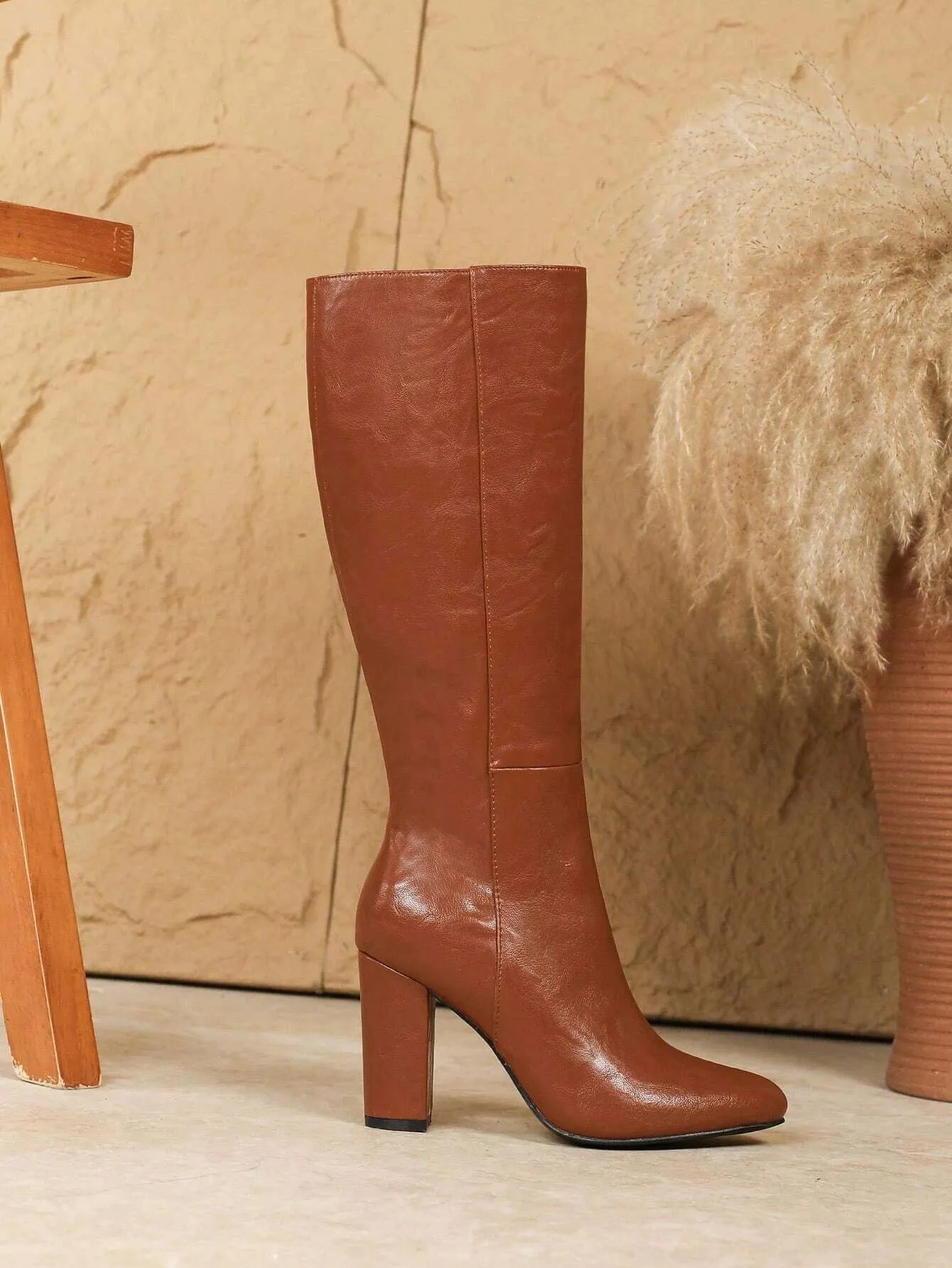 Versatile Style: Side-Zip High Heel Boots