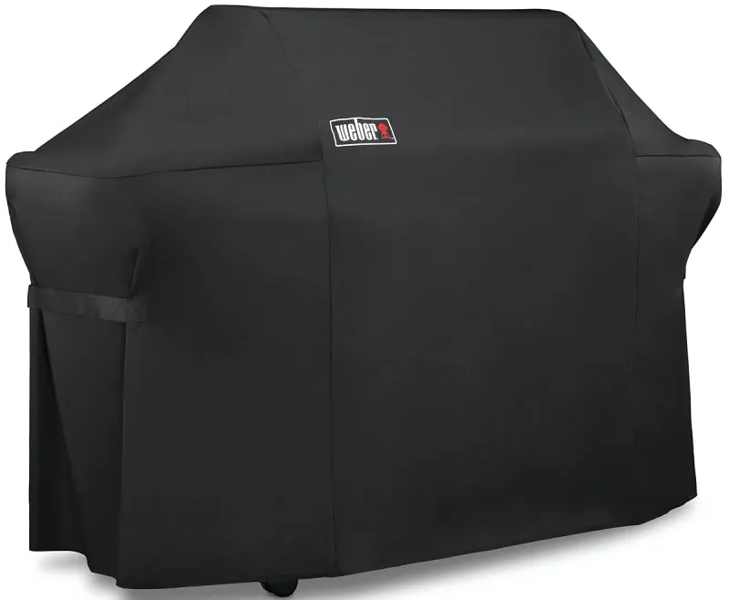 Weber Summit 7109 Premium Grill Cover, 74.8 in W, 26.8 in D, 47 in H, Polyester, Black :EA: QUANTITY: 1