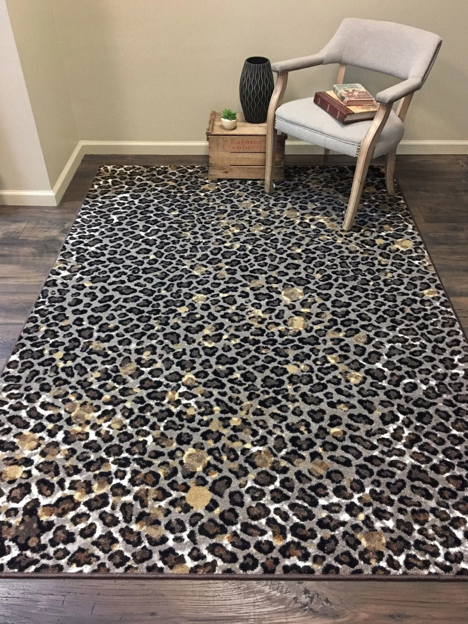 Wild Thing Leopard Print Area Rug - 6 Sizes