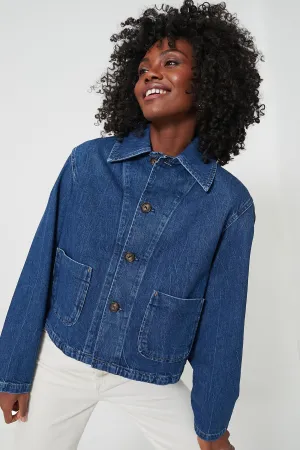 Wills Wash Rigid Denim Cropped Denim Jacket