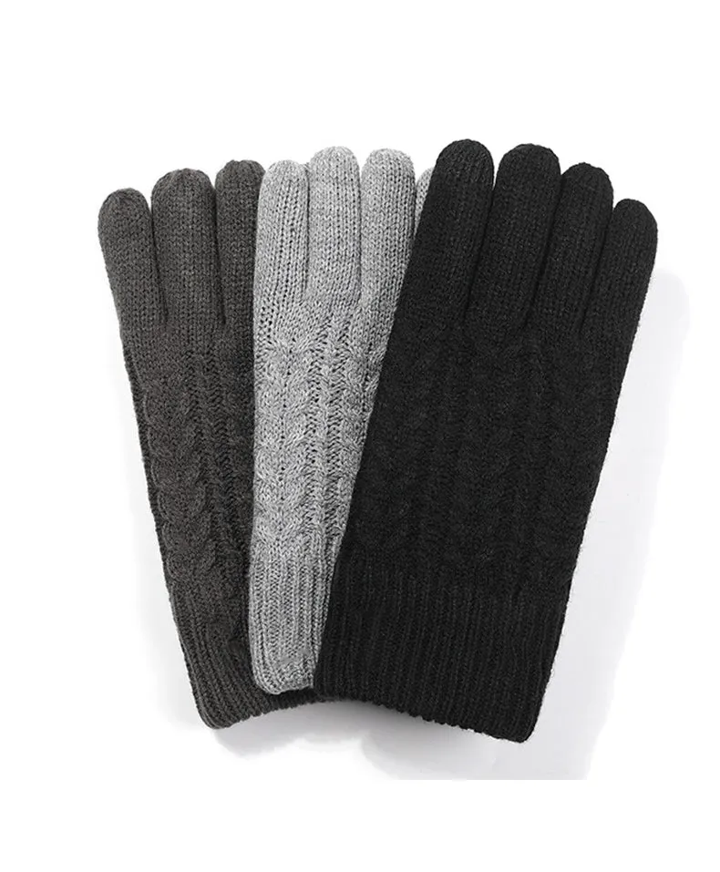 Windproof Outdoor Full Finger Touch Screen Gloves L Dark-Gray