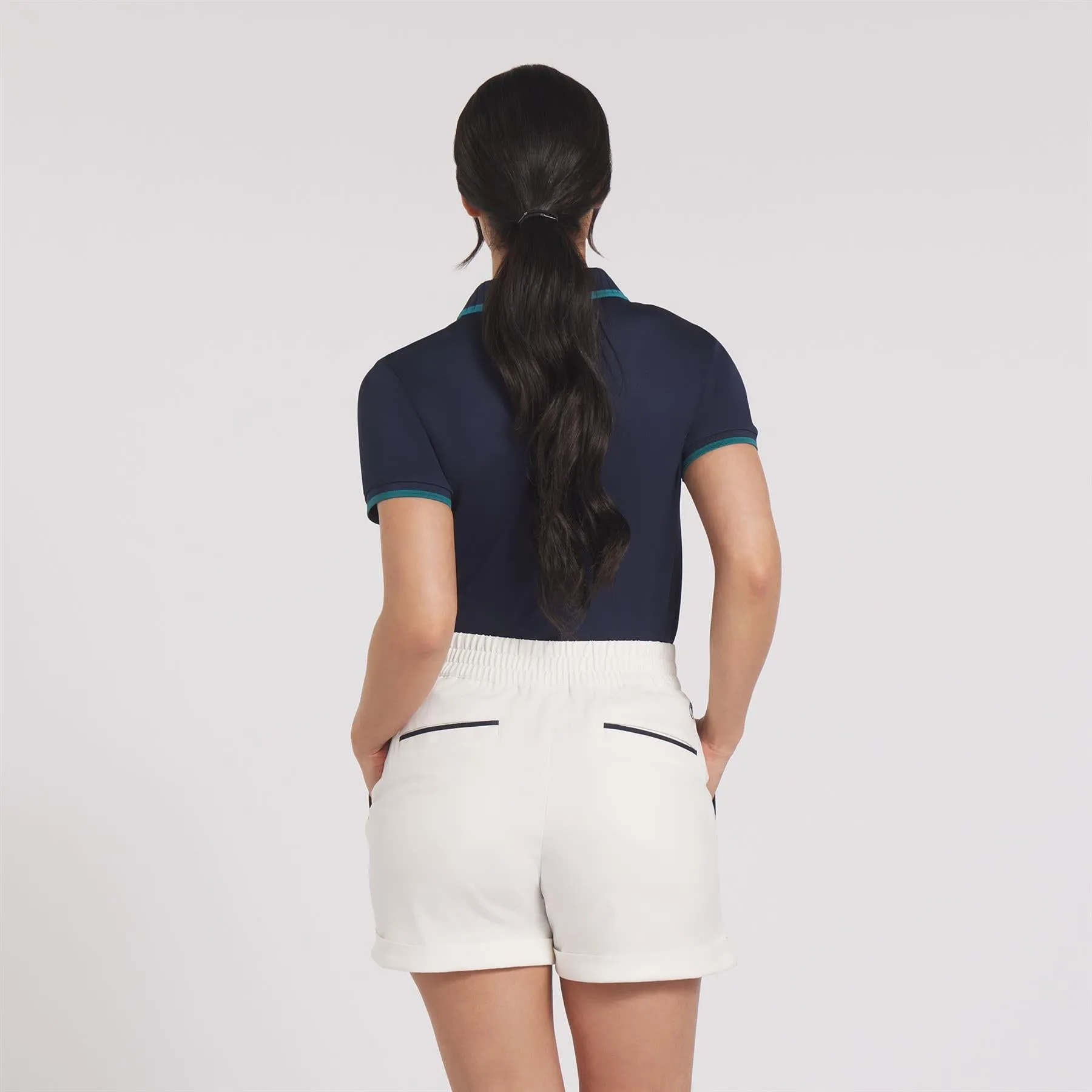 Womens AP Pique Polo Deep Navy - AW24