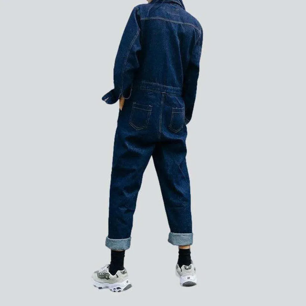 Women's denim jumpsuit