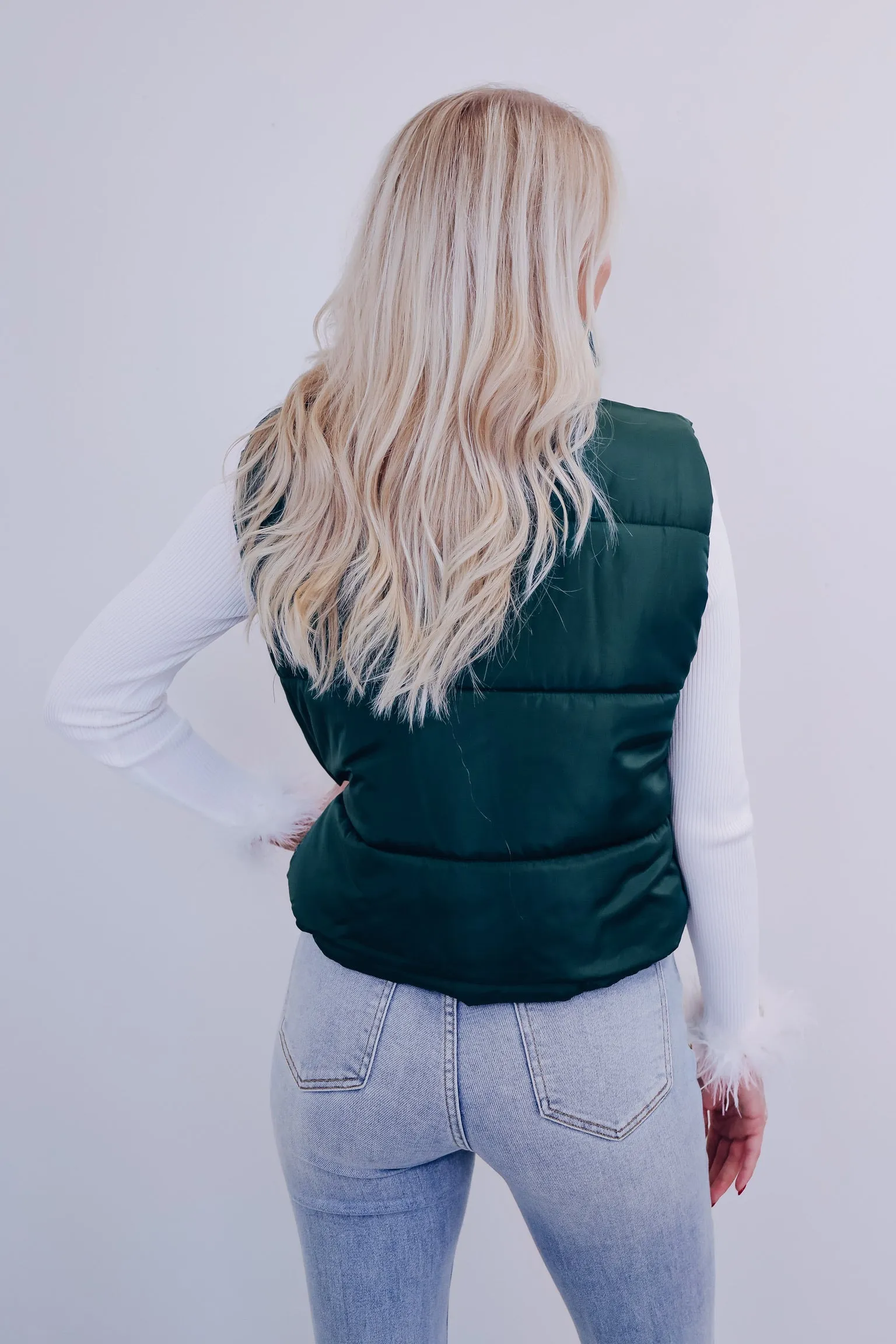 Wonderfully Essential Puffer Vest - Green