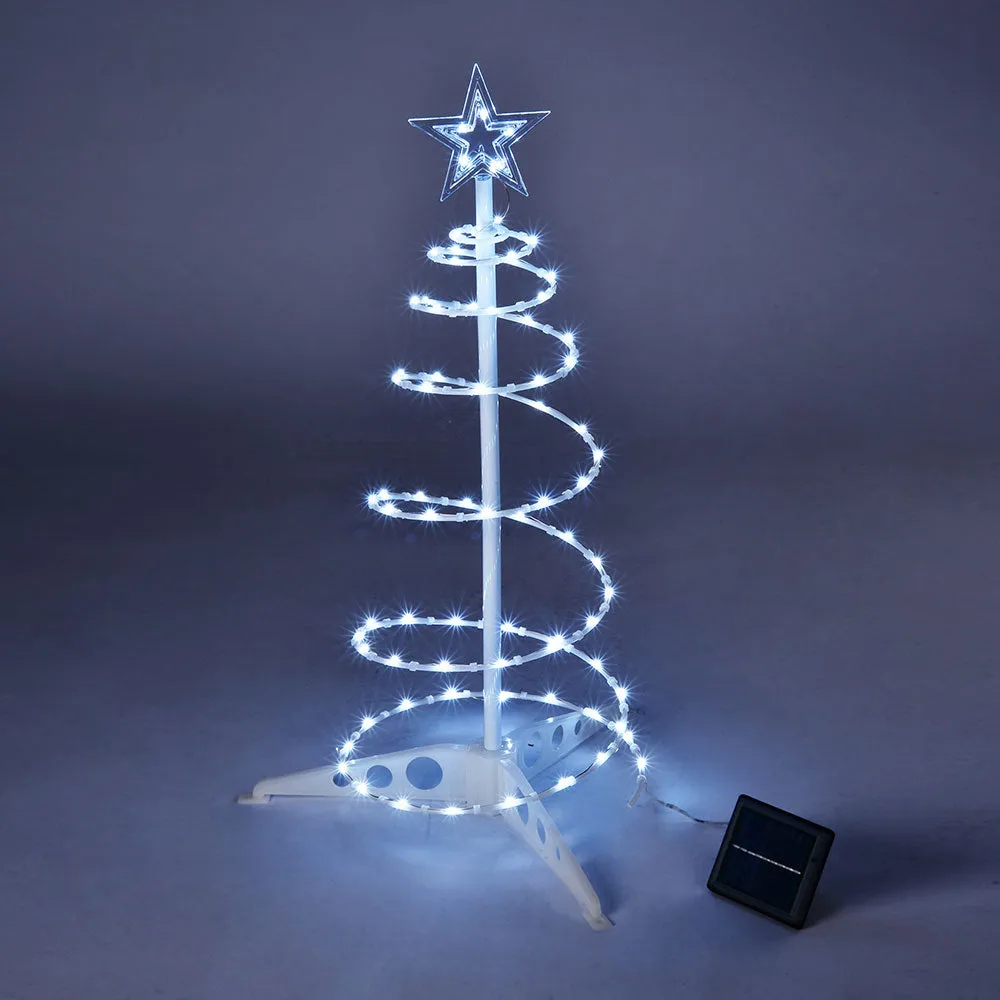 Yescom 2' Pre-Lit Spiral Christmas Tree Solar Operated