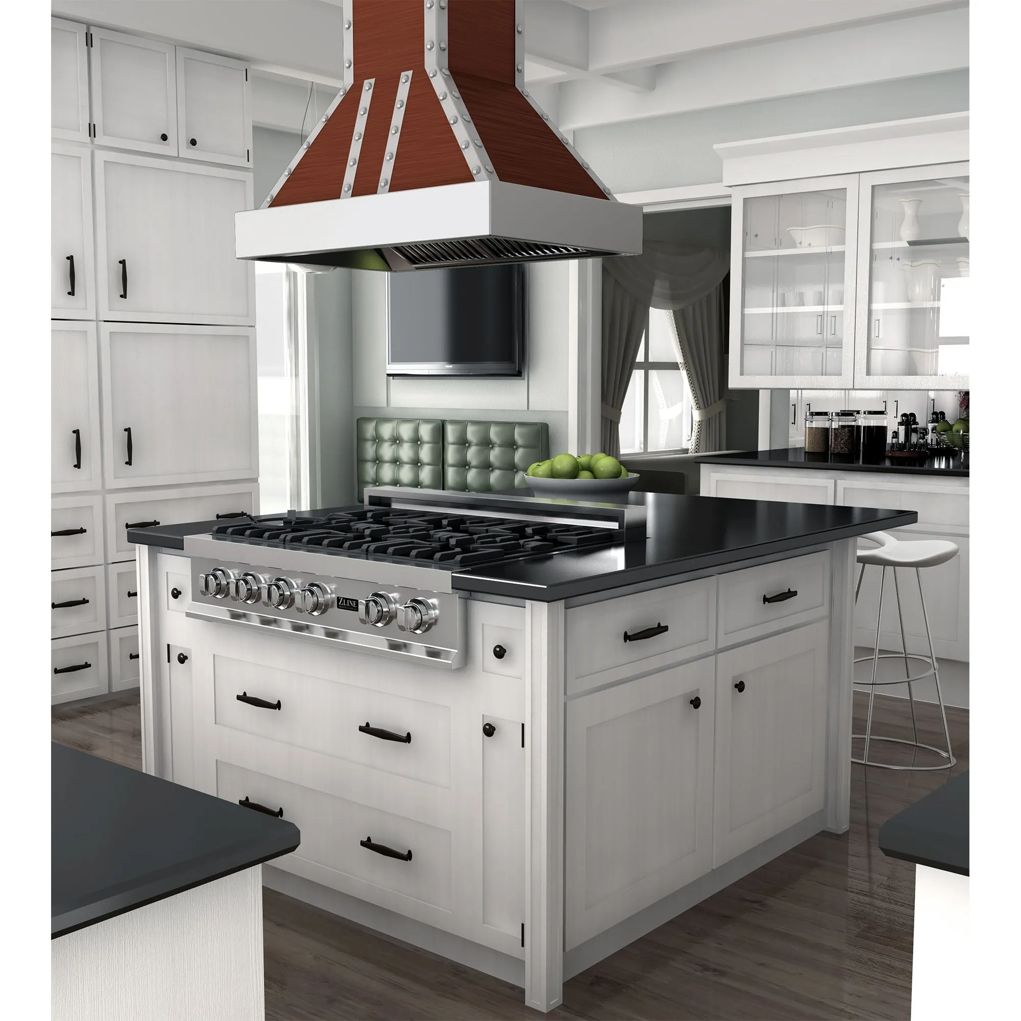 ZLINE 30" Designer Series Copper Island Range Hood (655i-CSSSS-30)