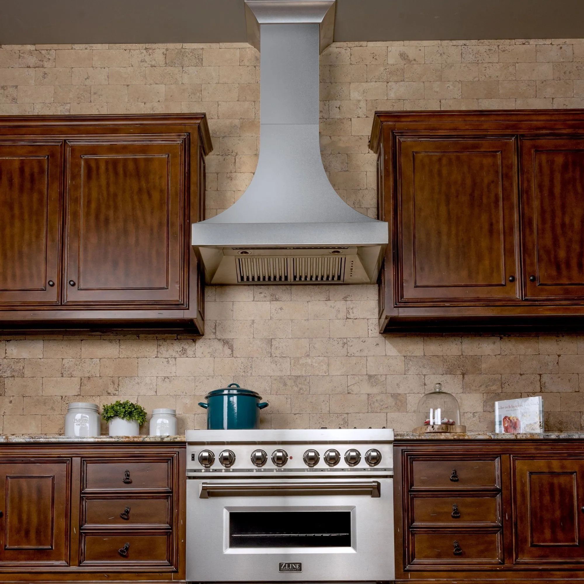 ZLINE 30" Designer Series DuraSnow® Stainless Steel Wall Range Hood (8632S-30)