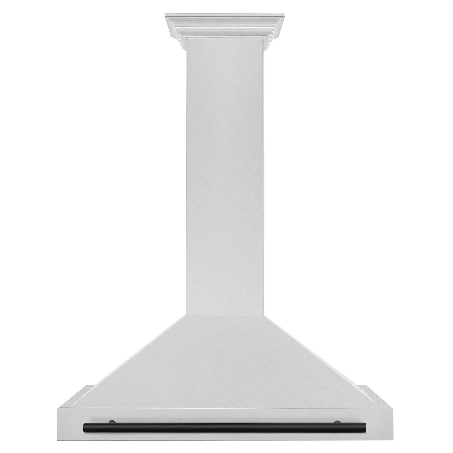 ZLINE 36" Autograph Edition DuraSnow® Stainless Steel Range Hood with DuraSnow® Stainless Steel Shell and Matte Black Handle