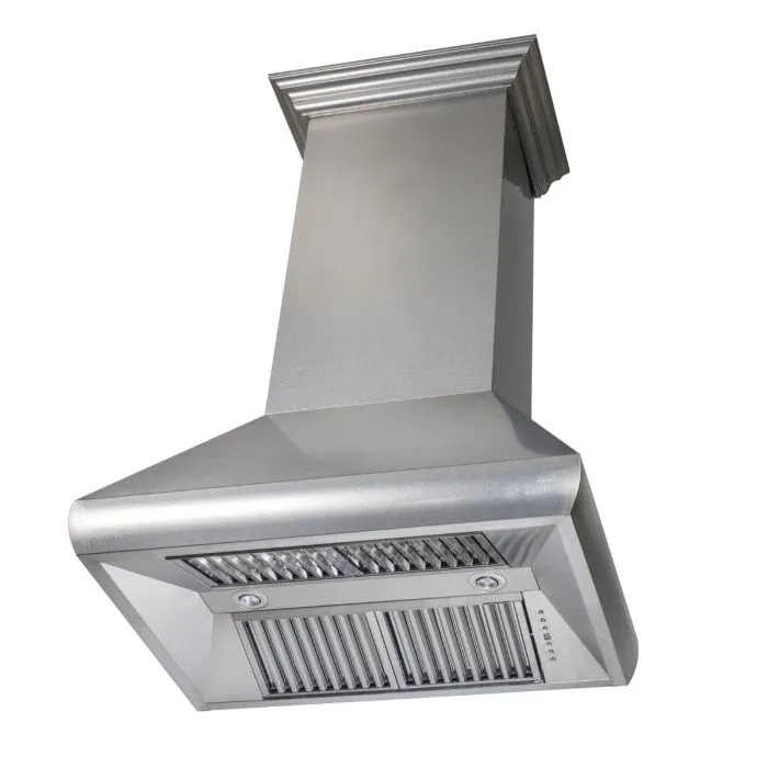 ZLINE 48 in. Wall Mount Range Hood in Snow Finished Stainless Steel (8687S-48)